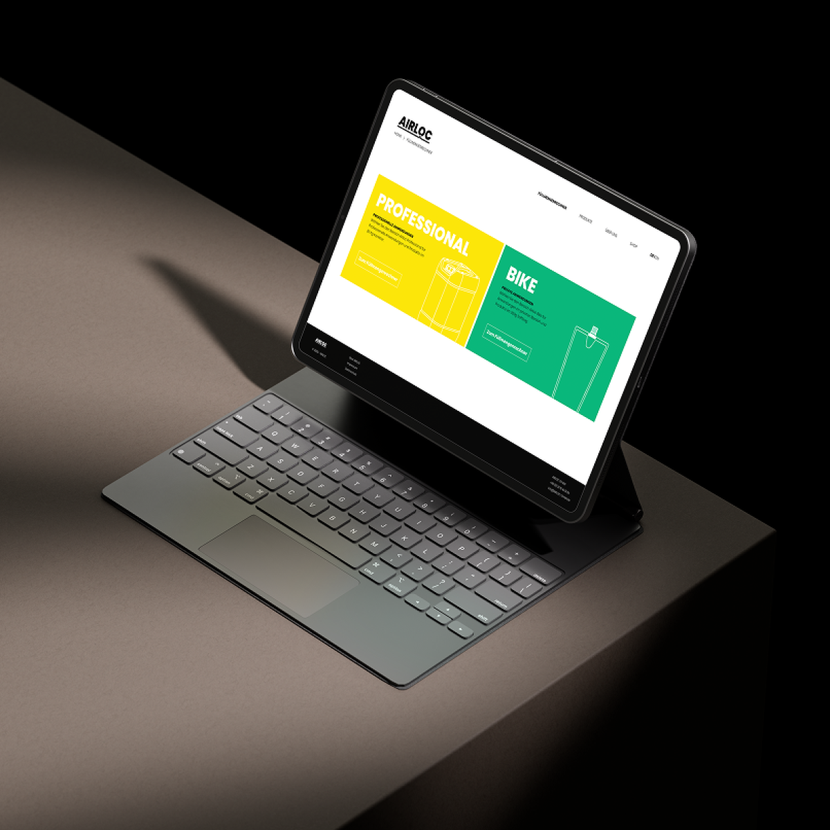 Airloc website design and digital services design by Squareone