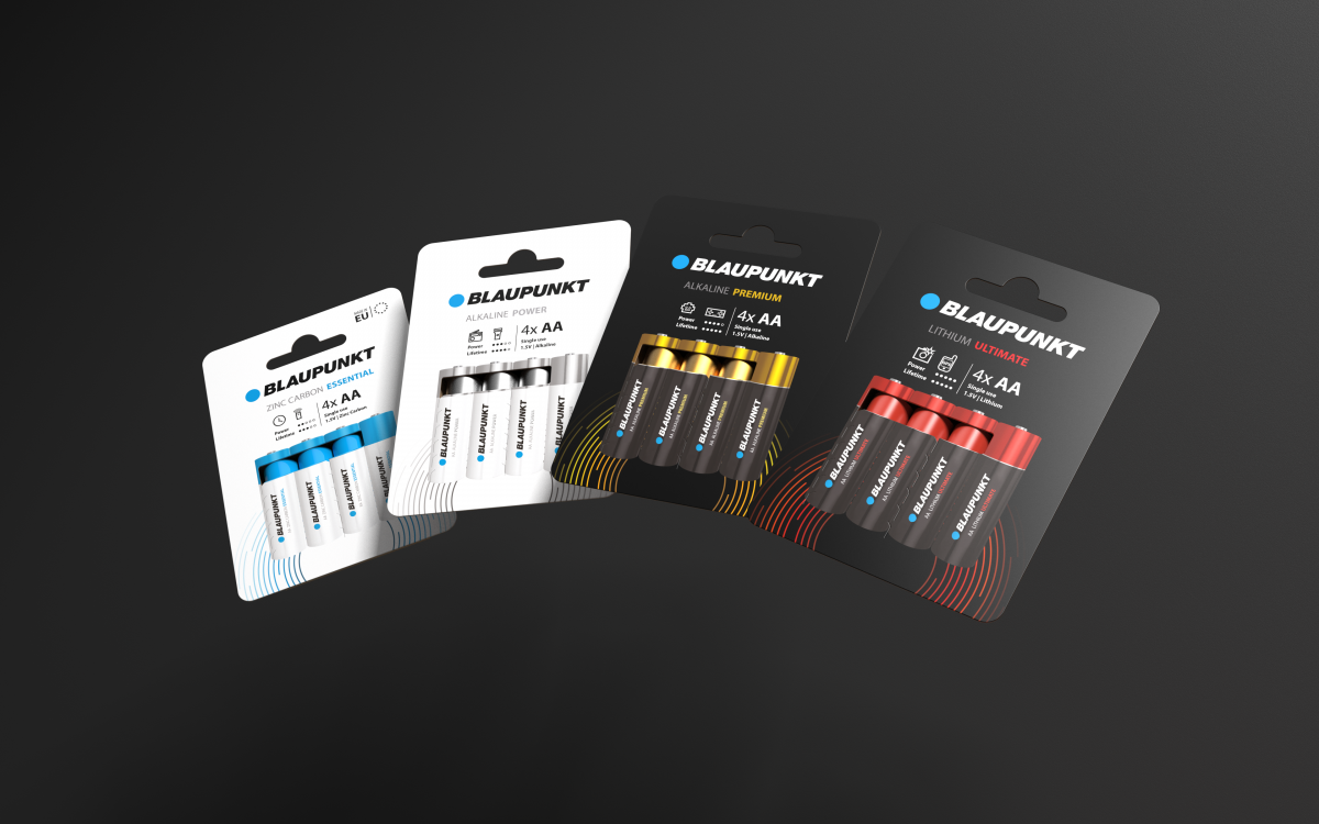 Energetic and outstanding packaging design by Squareone for Blaupunkt