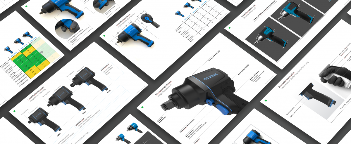 Process films from the compressed air impact wrench project for SW-Stahl, produced by Squareone