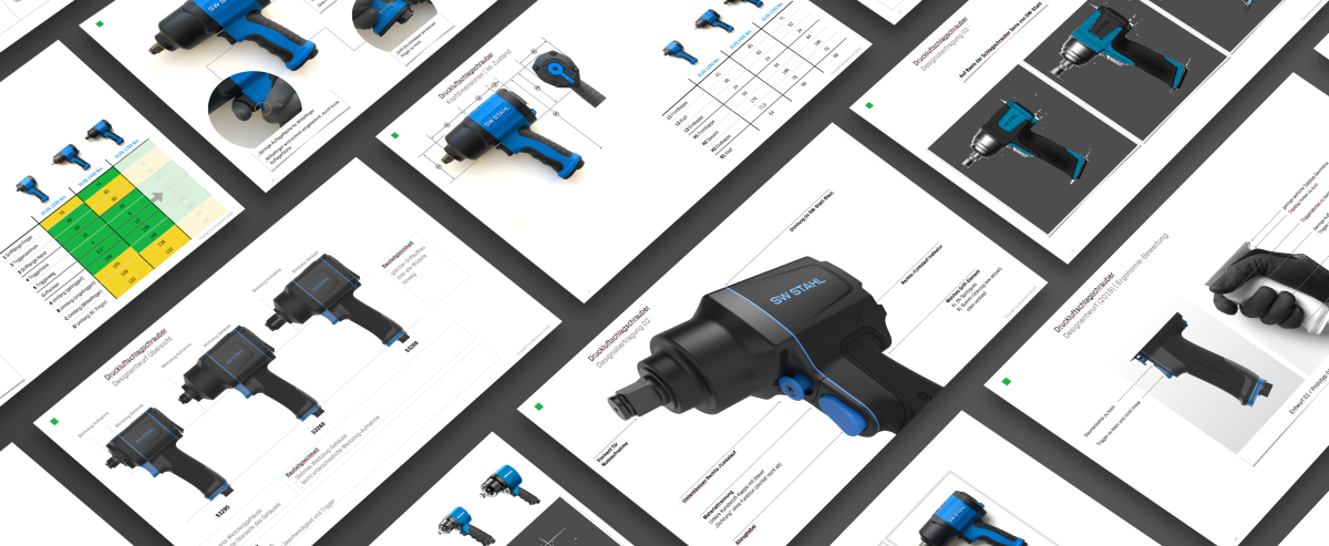 Process films from the compressed air impact wrench project for SW-Stahl, produced by Squareone