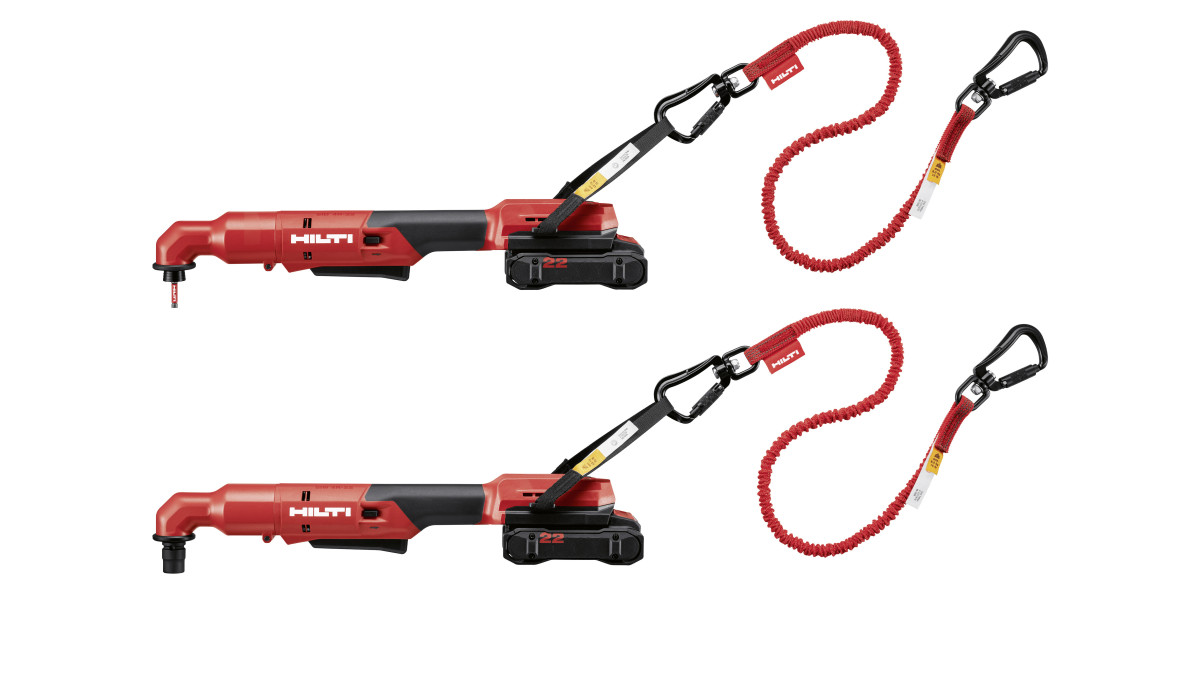Hilti SIW 4R-22 and Hilti 4R-22 angle impact wrenches with safety cable