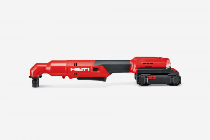 Freigestellter Hilti Winkelschleifer SIW 4-22 mit ergonomischem Design von Squareone
