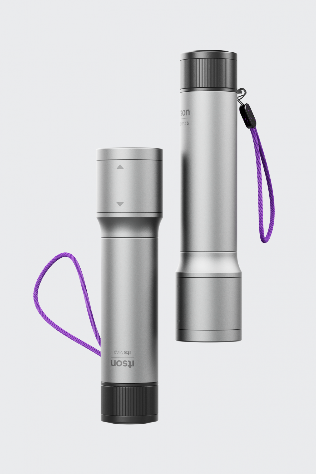 Two itson torches arranged in parallel, orthogonal view