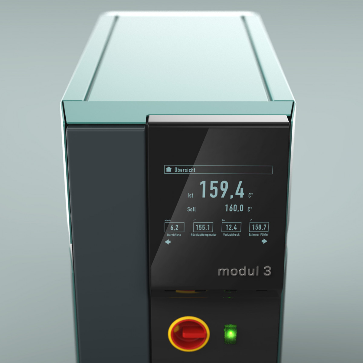 Close-up of the machine interface from the Module 3 study, designed by Squareone GmbH