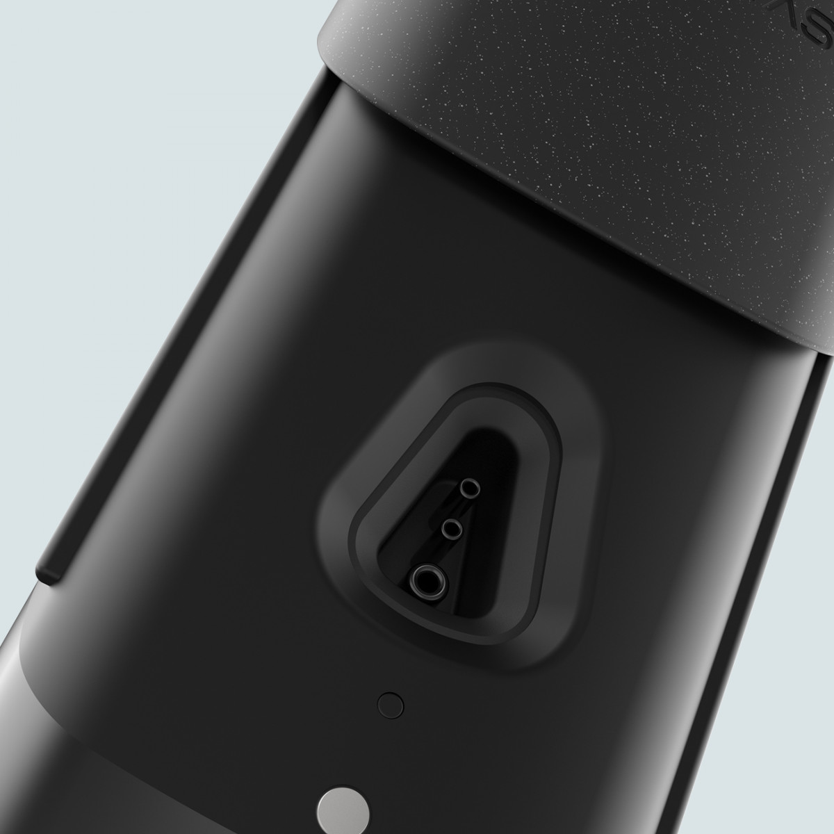 Detailed view of the connector for the charger in the Navitas E-Bike Charger System.