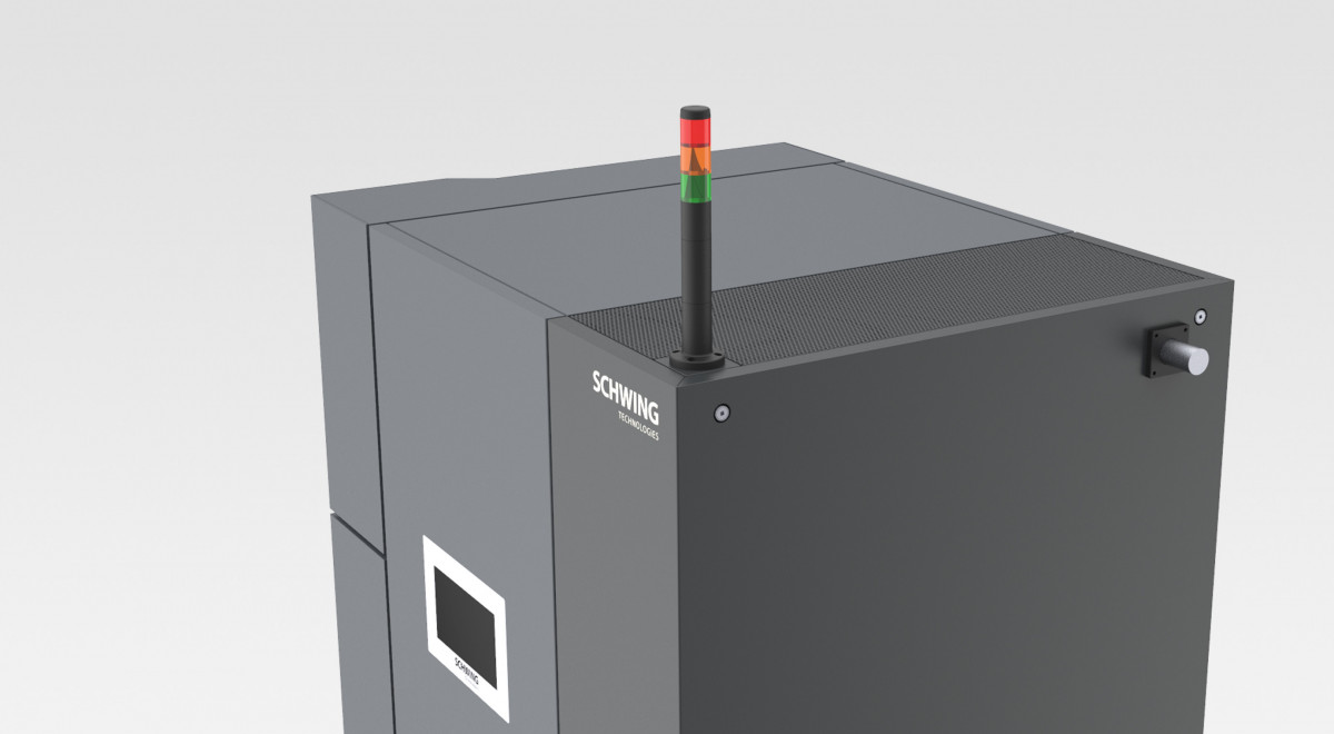 Detailview of the top part of the Vacuclean by Schwing