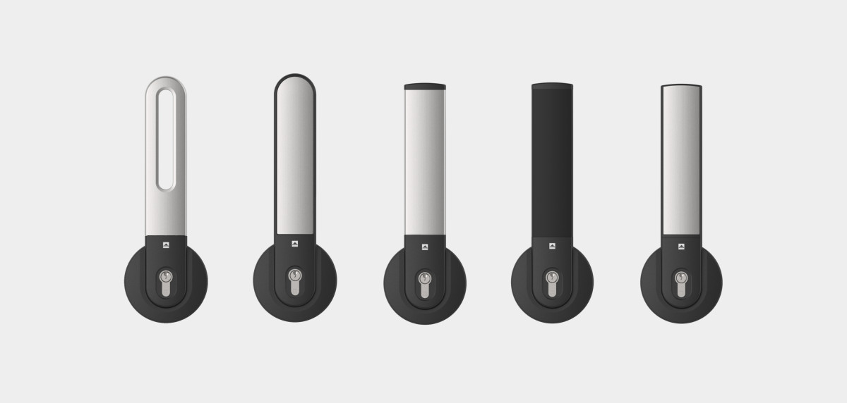 Five design variants for the Varilox closure system from Stuv