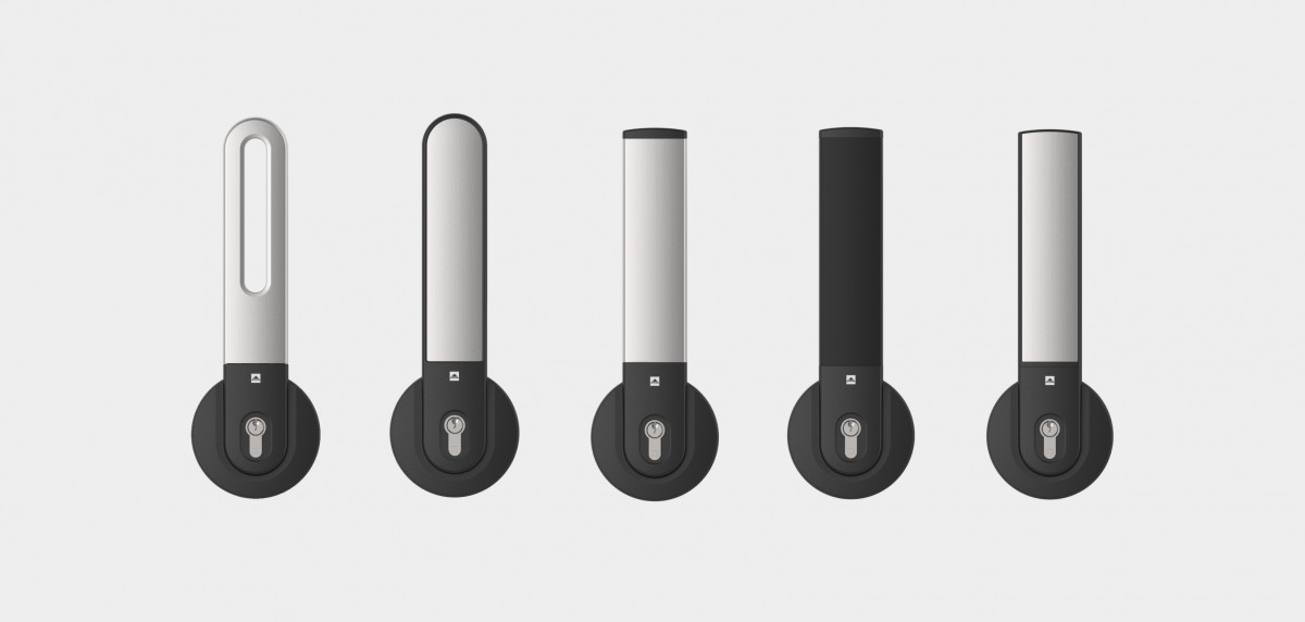 Five design variants for the Varilox closure system from Stuv