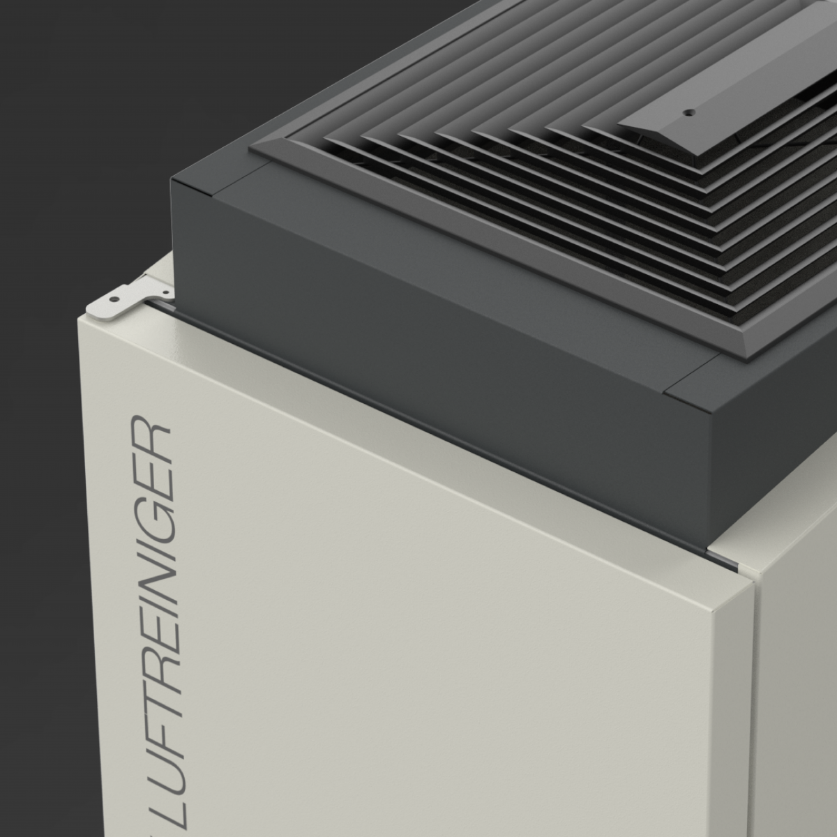 View of a Trox air filter, focus on the design of the filter