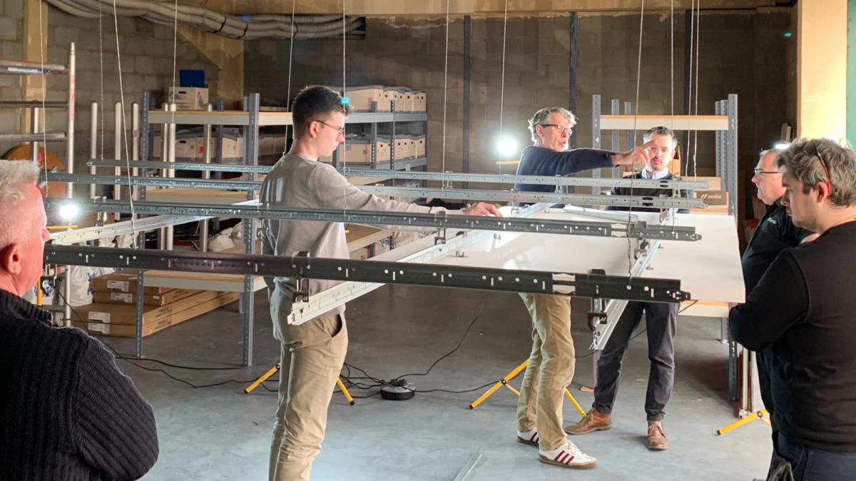 Squareone during an on-site visit to test a trial installation of the new Sonify system together with Zentia
